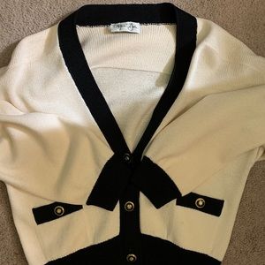 St. John’s cropped cardigan sweater